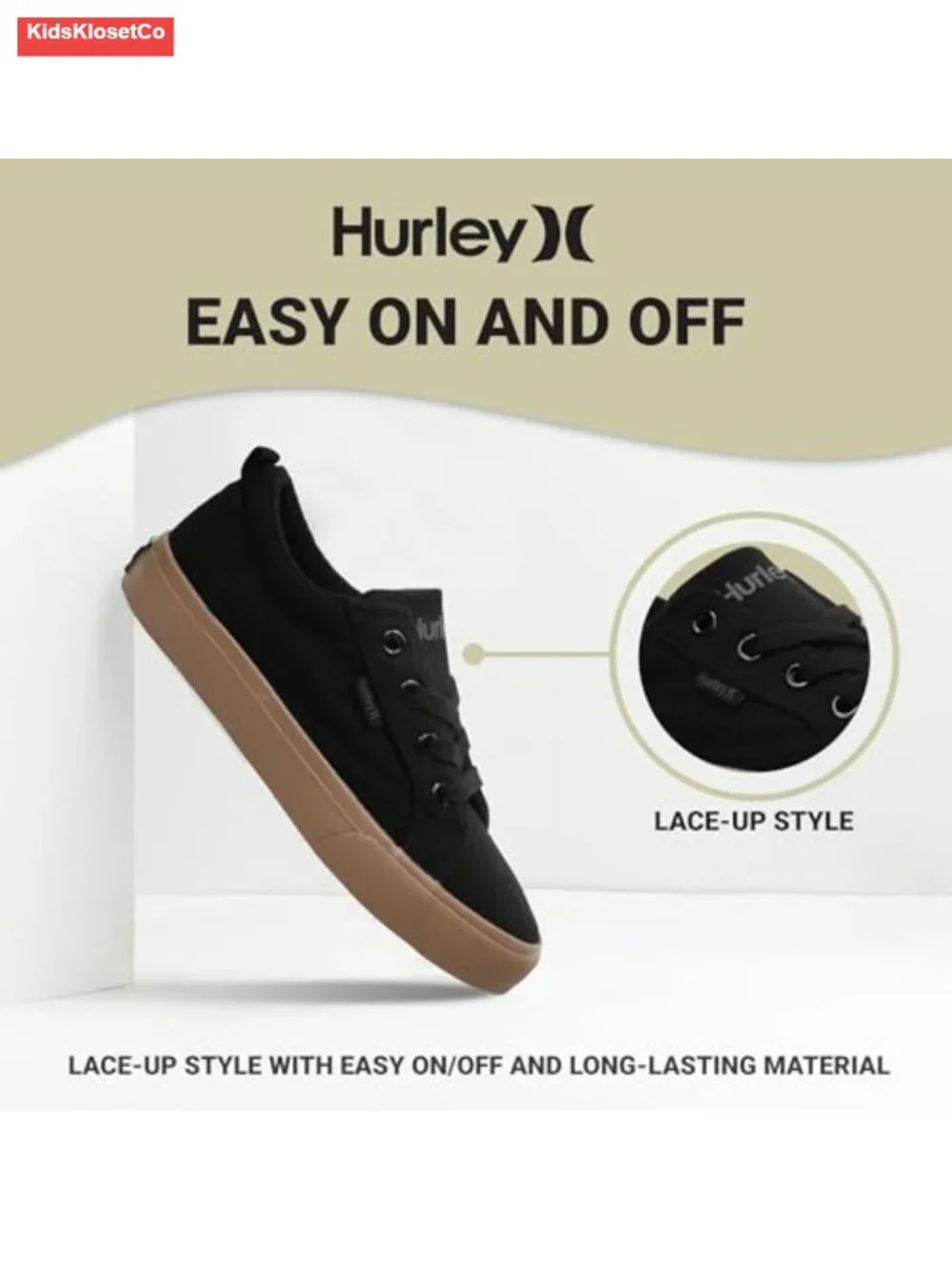 Kids Canvas Skate Shoes with No Tie Laces, Vulcanized Rubber Sole